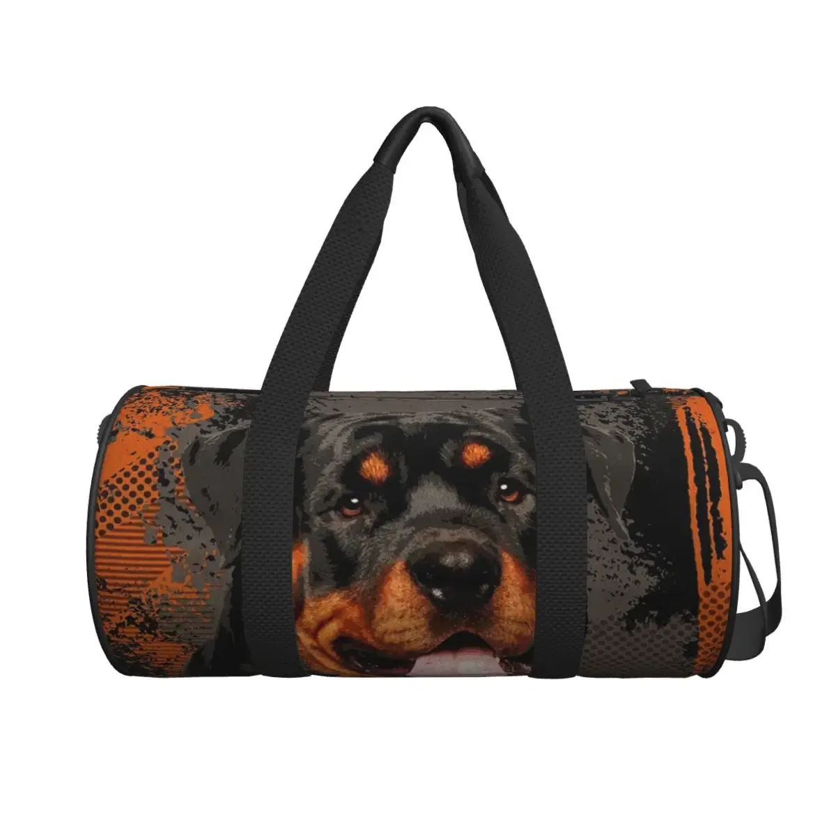 

Rottweiler Metzgerhund Digital Art Large Duffle Gym Bag Waterproof Duffle Travel Bags Handbags Fitness bag