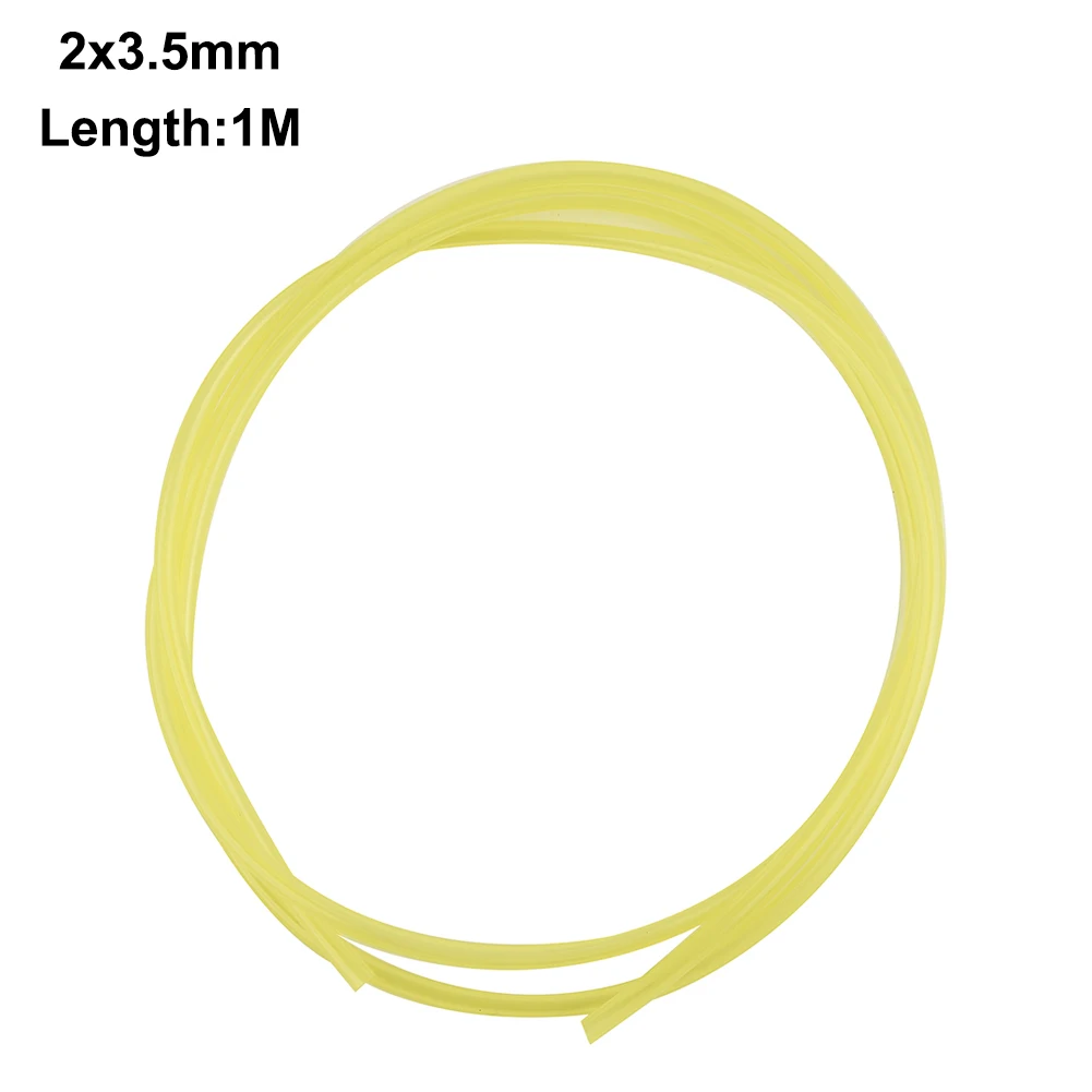 1M Fuel Line Hose 3.3ft Gas Pipe Tube Oil Resistant For Chainsaw Trimmer Blower Small Engine 2mm-6mm ID/OD Yellow