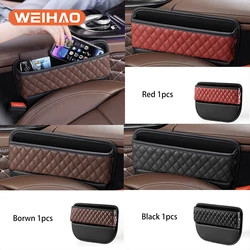 Interior Car Accessories 2023 Car Seat Gap Box Organizer Side Pocket Tools Storage Box For Universal Auto Storage For Benz Audi