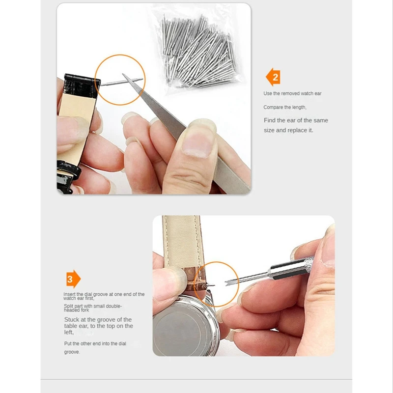 Watch Band Repair Kit + Watch Press Tool, Watch Battery Replacement Tool Kit, Watch Tool Kit With Watch Link Removal Tool