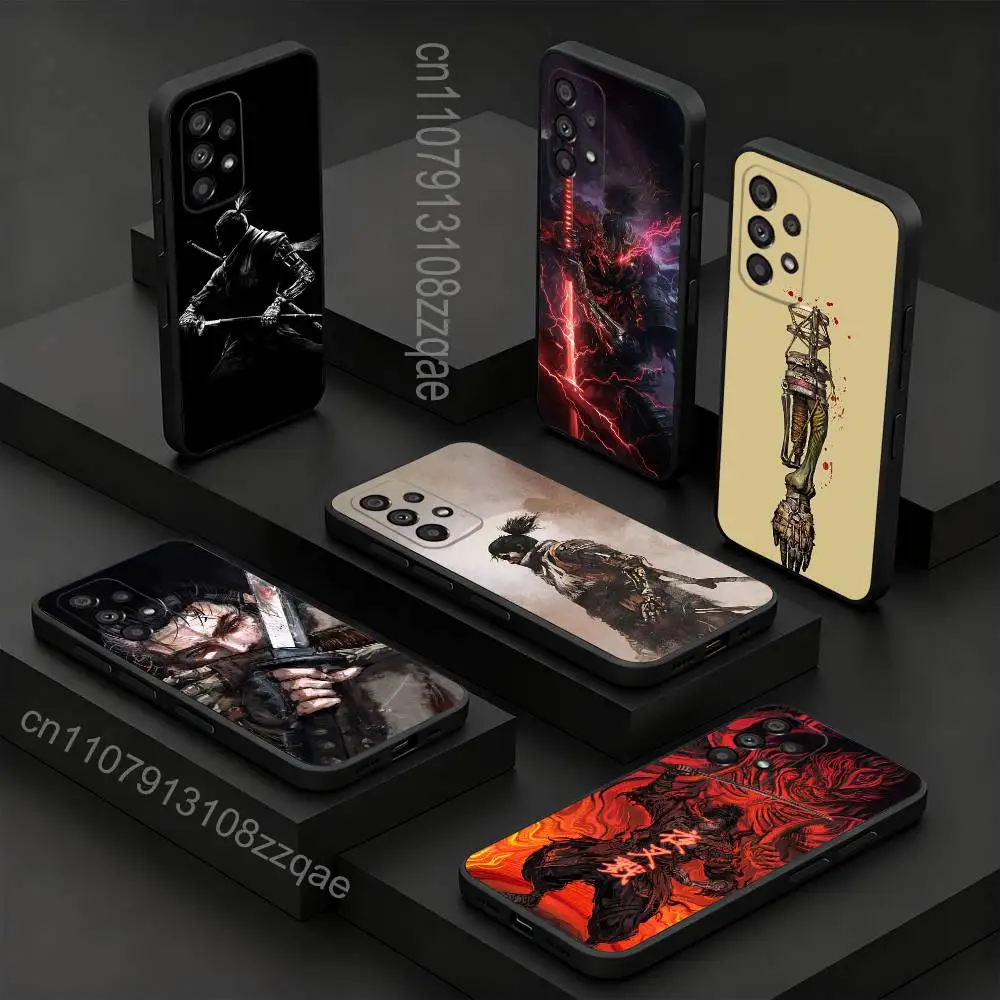 

Cool S-Sekiro Game For Samsung S 26,25,24,23,22,30,21,10,9,Ultra,Plus,Lite,FE,4,5G Black Soft Case Phone Case