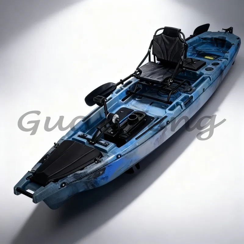 Single Person Pedal Kayak with Custom Color Option, Durable Comfort Outdoor Kayak for Fishing, Lake and Coastal Adventure