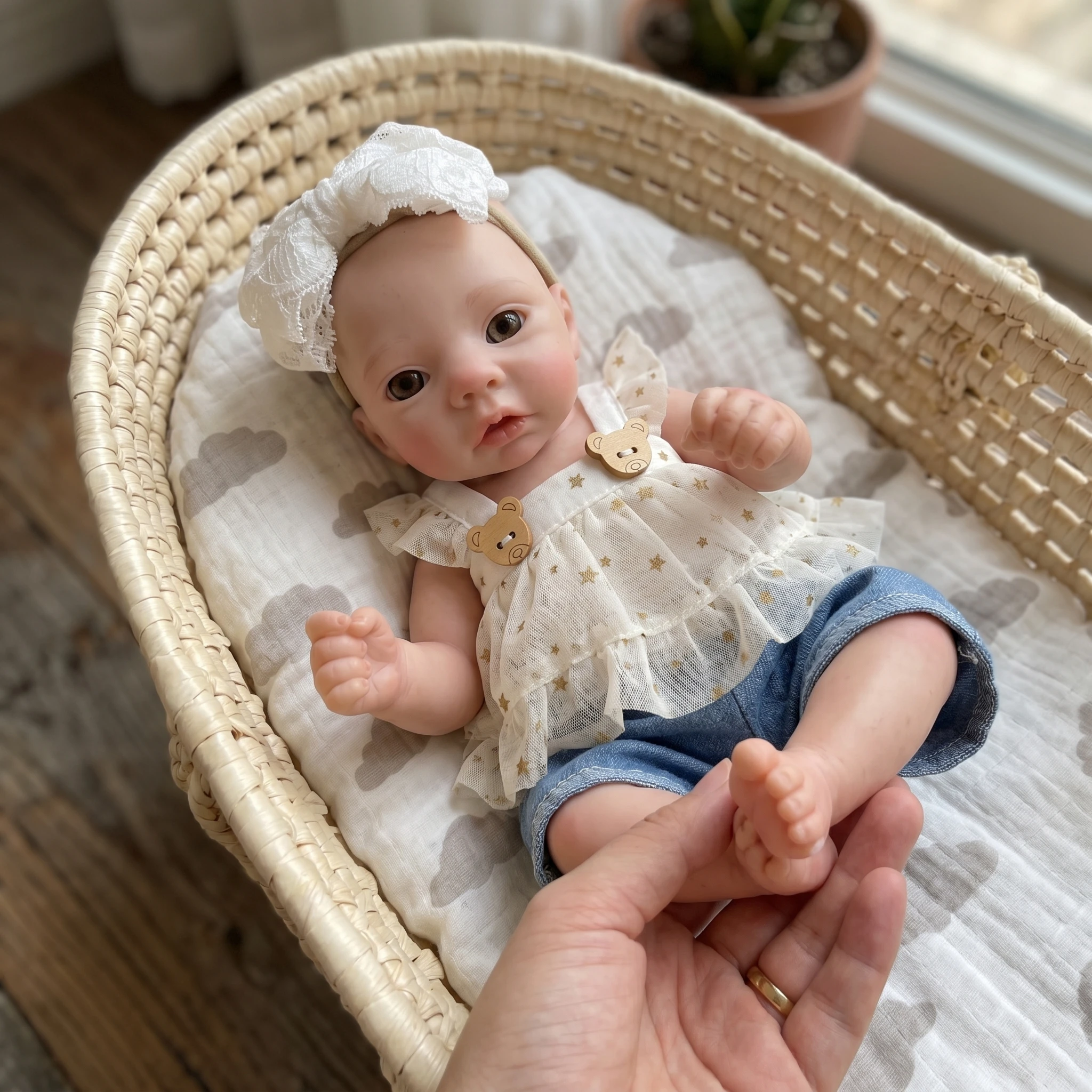 10inch-meadow-reborn-girl-doll-full-silicone-realistic-open-eye-newborn-with-lace-headband-bear-outfit-lifelike-collectible-gift