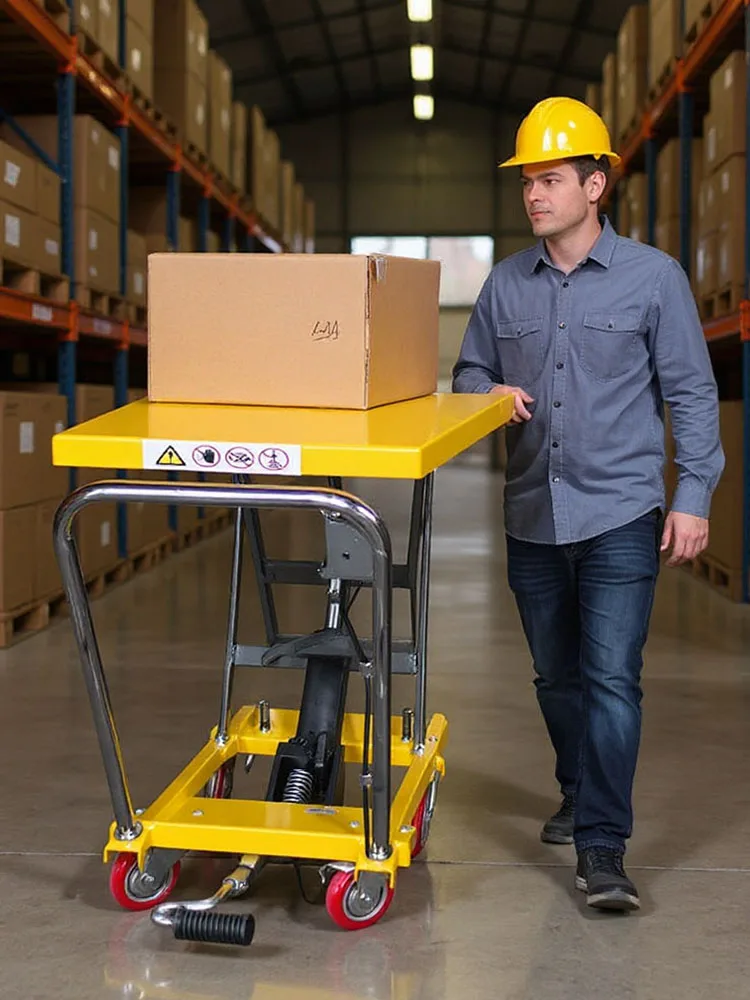 Hubtischwagen mit Hubtisch, hydraulischer Hubwagen für die Materialhandhabung