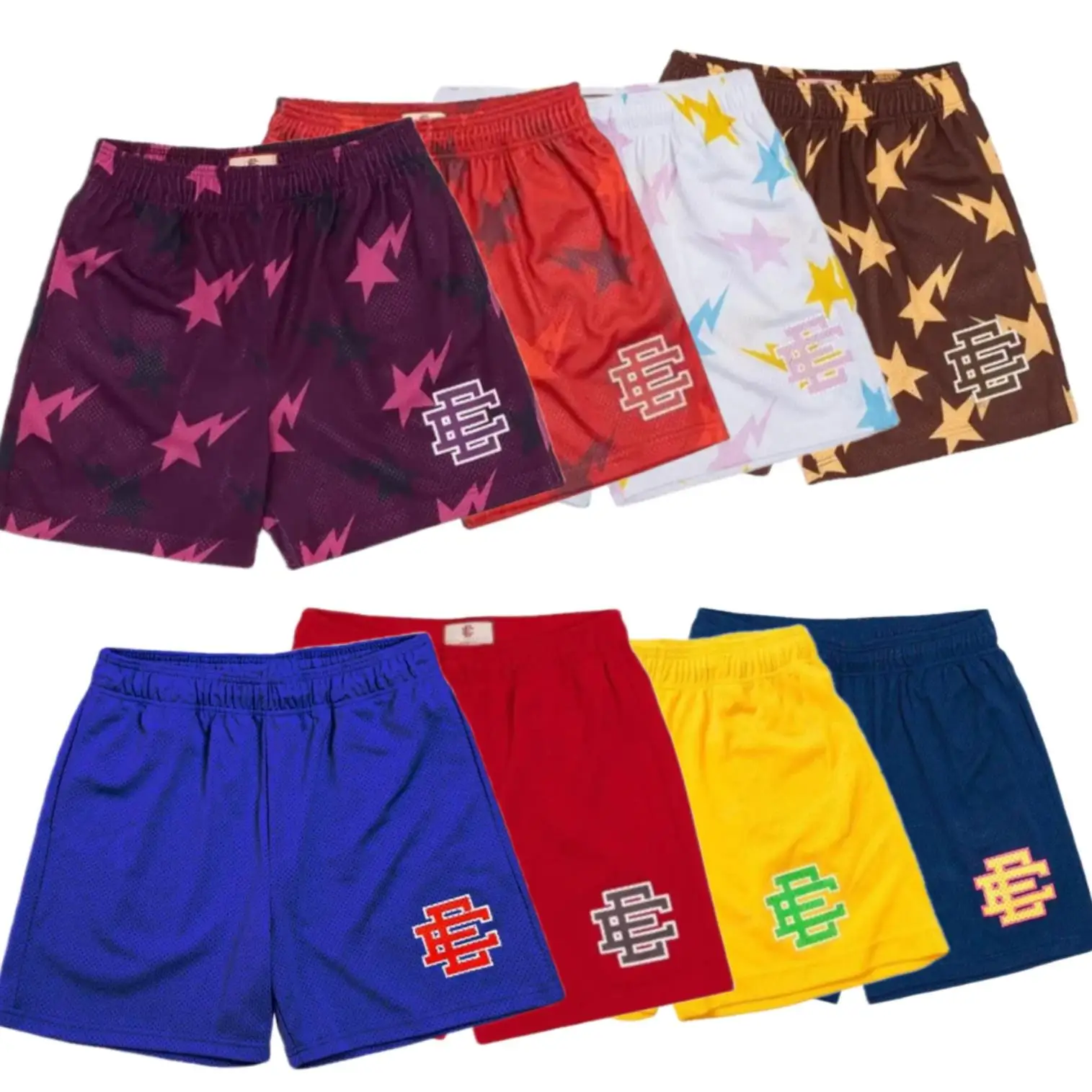 

Eric Emanuel EE Basic Short NEW YORK CITY SKYLINE men's casual shorts fitness sports pants summer workout mesh men