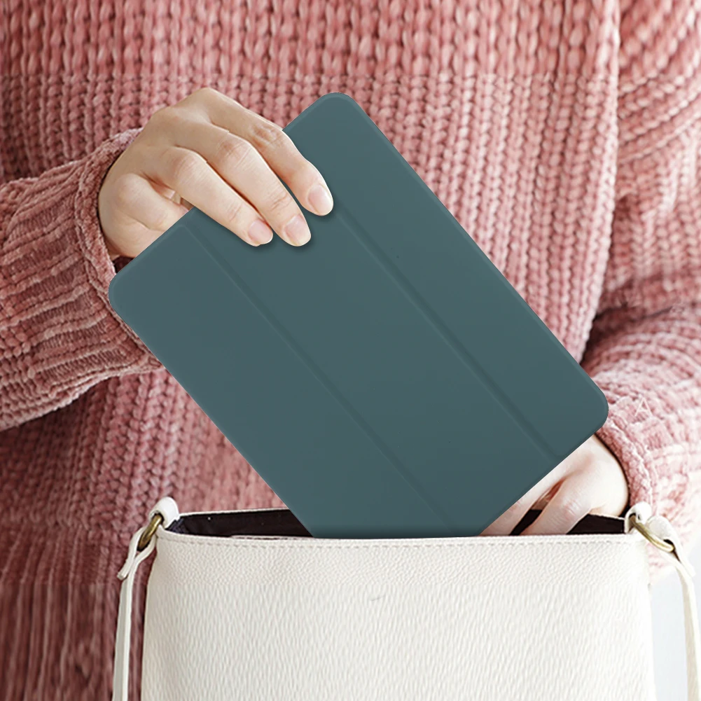 Capa para iPad 10a geração 10,9 polegadas 2022 Auto Sleep/Wake Capa protetora inteligente com parte traseira de silicone macio