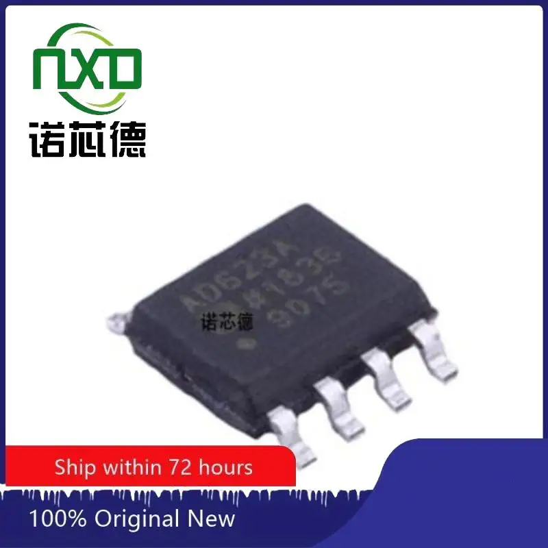 10PCS/LOT  AD623ARZ-R7 ADI SOIC-8 Single Power Rail-to-Rail Low Cost Instrumentation Amplifier Original Genuine Spot