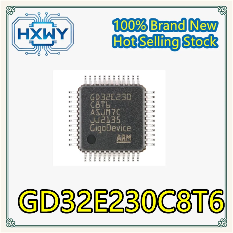 (3/30pcs) GD32E230C8T6   LQFP48 package   Brand new electronics   Best-selling integrated circuit   Fast dispatch