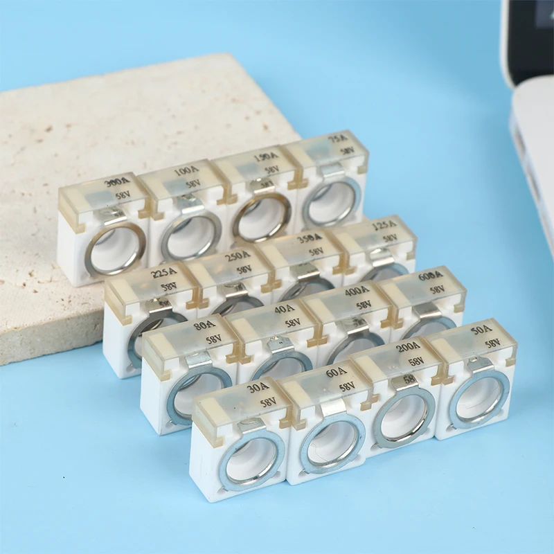 30A-600A Battery Terminal Mount Fuse Block Kit 58V With Single Stud 5/16