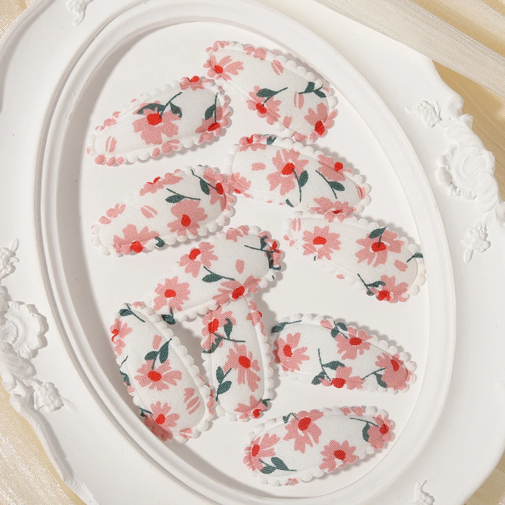 10 Stück Mini Stoff-Wassertropfen-Haarspangen für Kinder, Babys und Mädchen, Tägliche Party-Dekoration, Haarclips, Mädchen-Haaraccessoires, Geschenke – Detail 24