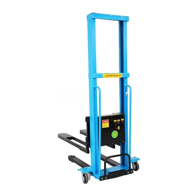 Loading Semi Pallet On-Board Foot Pedal Self Load Stacker Forklift Fork
