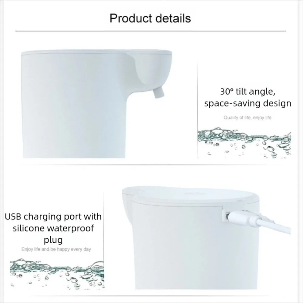 

Portable USB Cleaning Foam Machine 600ML Automatic Induction Foam Soap Dispenser Adjustable Touchless Hand Washer Bathroom