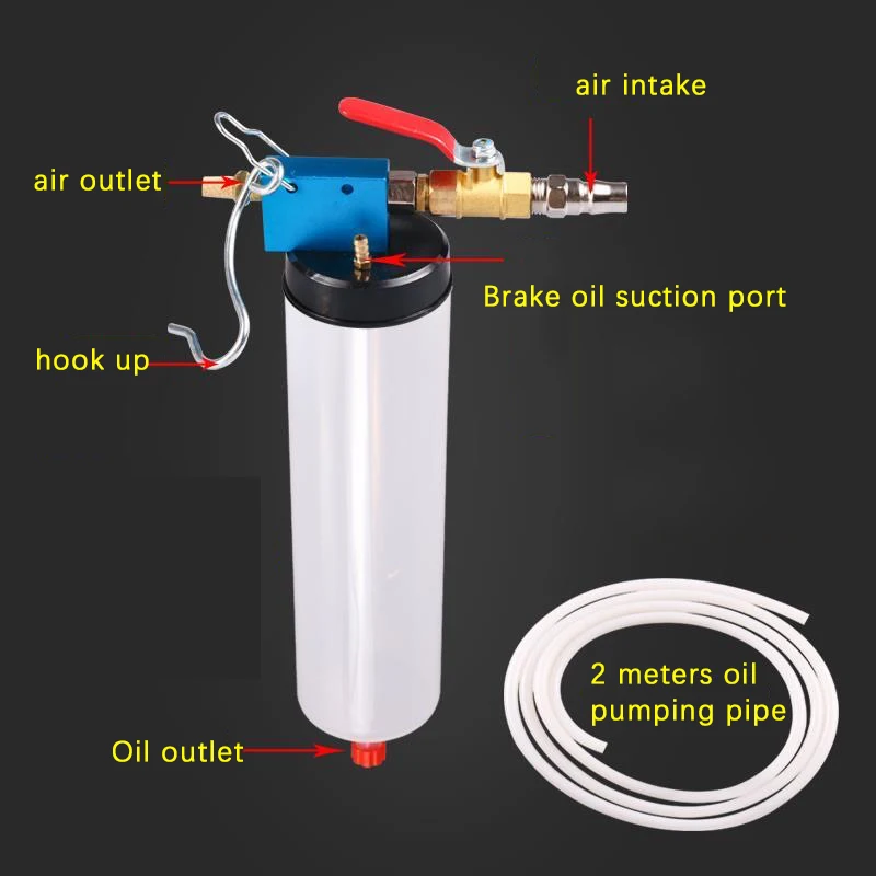 

Машина для замены тормозного масла Пневматический инструмент для замены тормозной жидкости Аспиратор Сливной станок Инструмент для замены тормозного масла