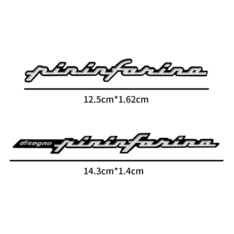 3D Aluminum Car Styling pininfarina disegno Emblem For Hyundai matrix Tucson Santafe Elantra Tiburon Auto Accessories