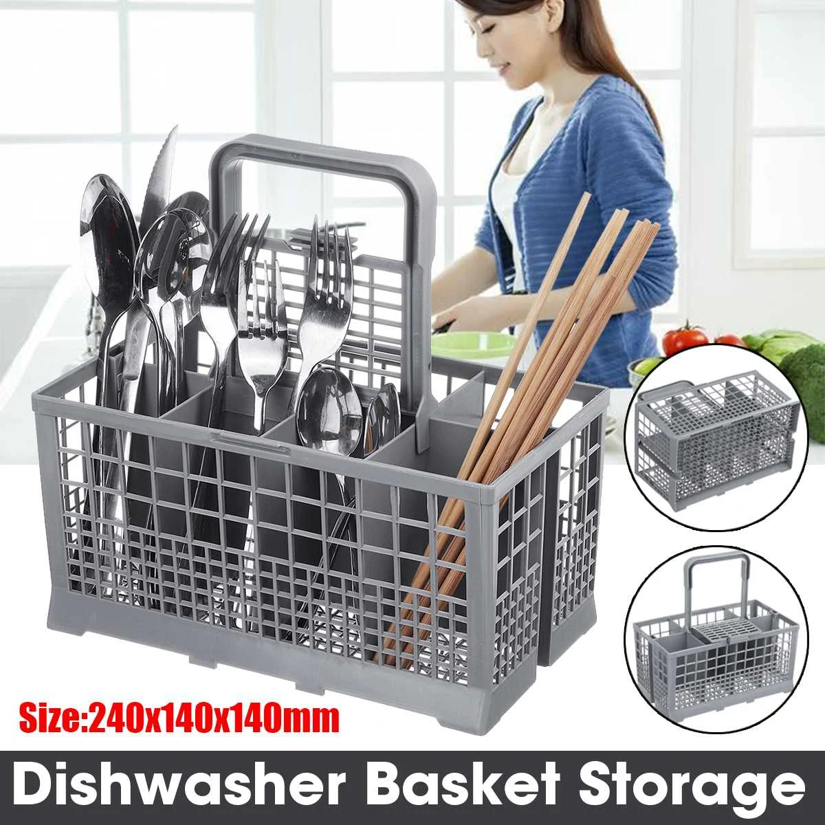 1PCS Universal Dishwasher Basket Cutlery Dishwasher Parts Dish Washer Storage Box for Bosch/Maytag/Whirpool Dishwasher Basket