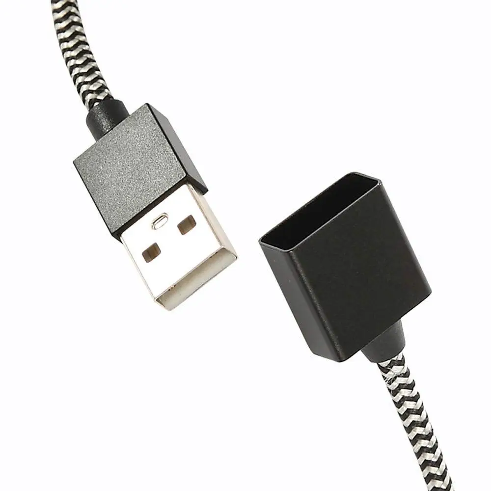 

Dual Nylon-Braided Magnetic USB Charging Cables, 2.6ft, Black
