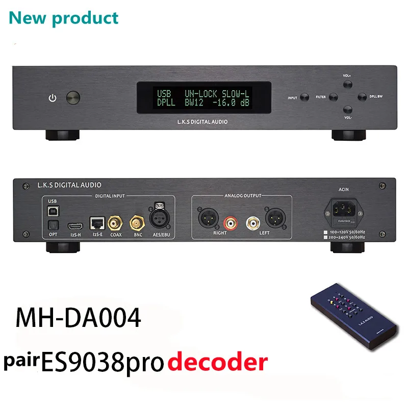 

NEW LKS Audio MH-DA004 Dual Heart ES9038pro Decoder DAC Flagship