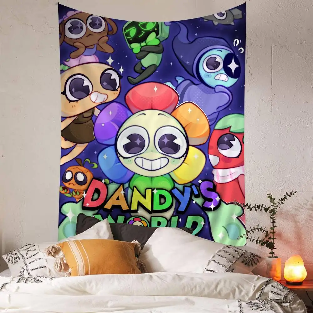 D-Dandys WorldS Cartoon Anime Tapestry Hanging Tarot Hippie Wall Rugs Dorm Home Decor