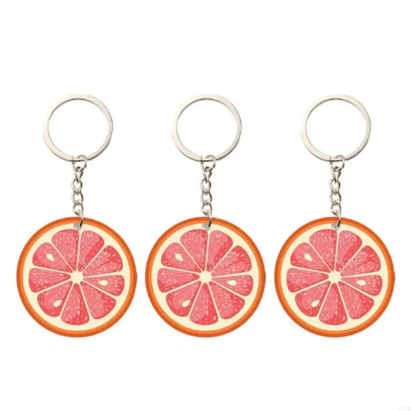 Miniature Fruit Slices Rings Adorable Bag Hanging Ornament Accessories