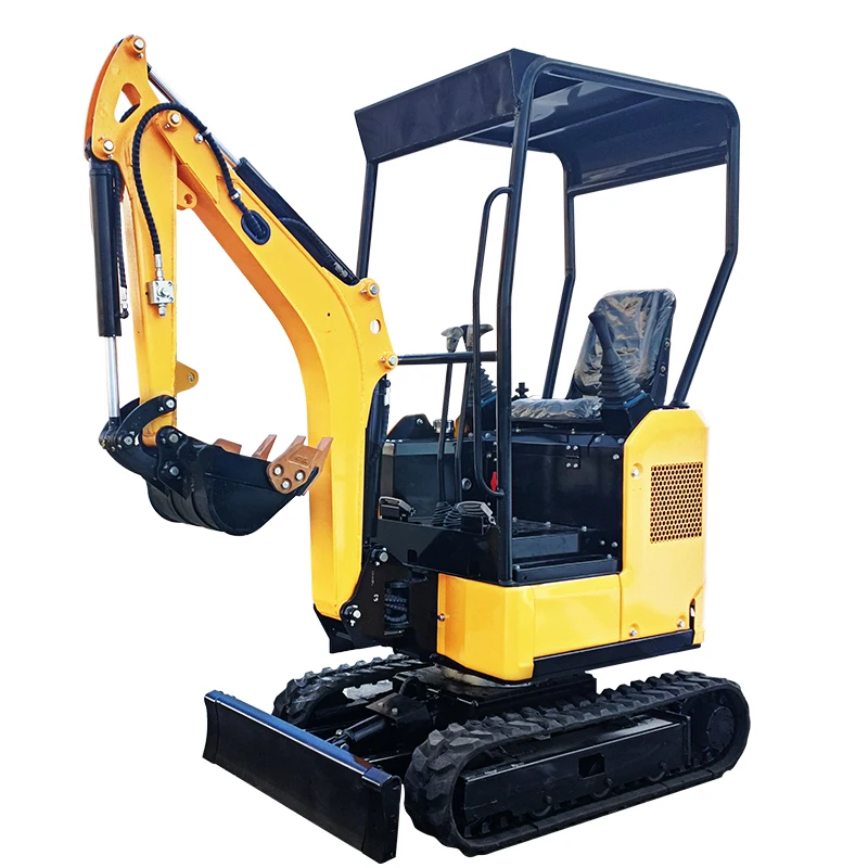 Factory wholesale mini small Chinese excavator 1.2 tons free thumb mini crawler excavator for sale