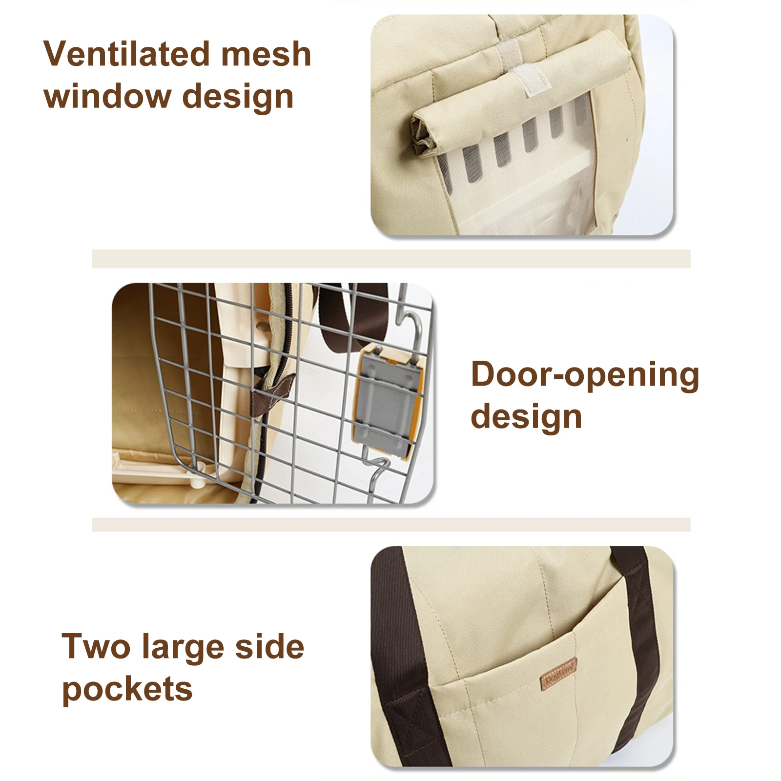 

Dog Purse Carrier Breathable Mesh & Comfortable Strap Pet Tote Bag for Small Dogs Cats and Puppies