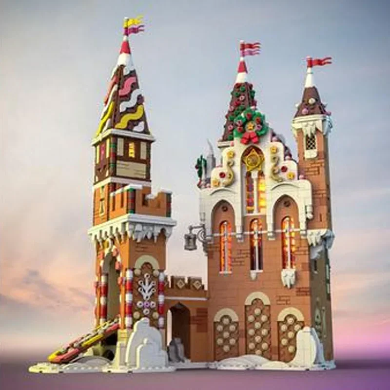 Nieuwe MOC-130576 Kerst En Winter Kasteel Model Gebouw 3971Pcs Volwassen En Kinderen Puzzel Onderwijs Verjaardag Speelgoed Geschenken