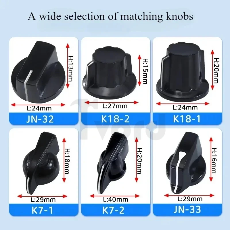 1PC KCZ 3-6 layer Rotary switch selector with channel Rotary switch selector cover