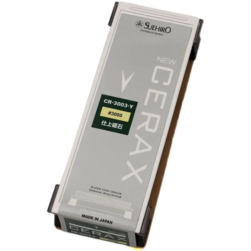 Japanese Suehiro Whetstone Grit #3000 NEW CERAX CR-3000/3003-Y, Finishing Home Size Sharpening Stone