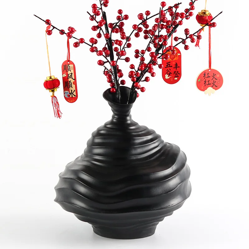 Abstract art, fine-mouthed threaded flowerware, ornaments, model rooms, hotels, B&Bs, restaurants, irregular vases, home accesso
