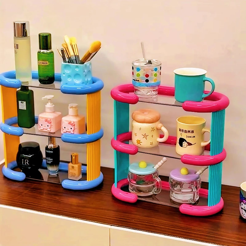 

Dopamine Cup Storage Shelf Multifunctional Kitchen Sundries Organizing Rack Display Rack Office Bar Cup Holder