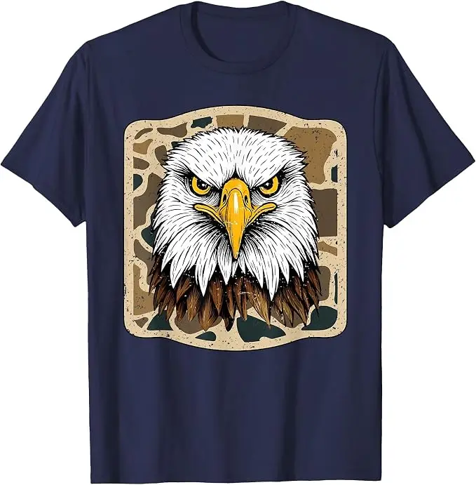 Eagles Camo Football Game Day Schul-Maskottchen Team Spirit T-Shirt Y2k Schul-Football-Team Spirit Kleidung Weiches Baumwoll-Grafik-T-Shirt – Detail 16