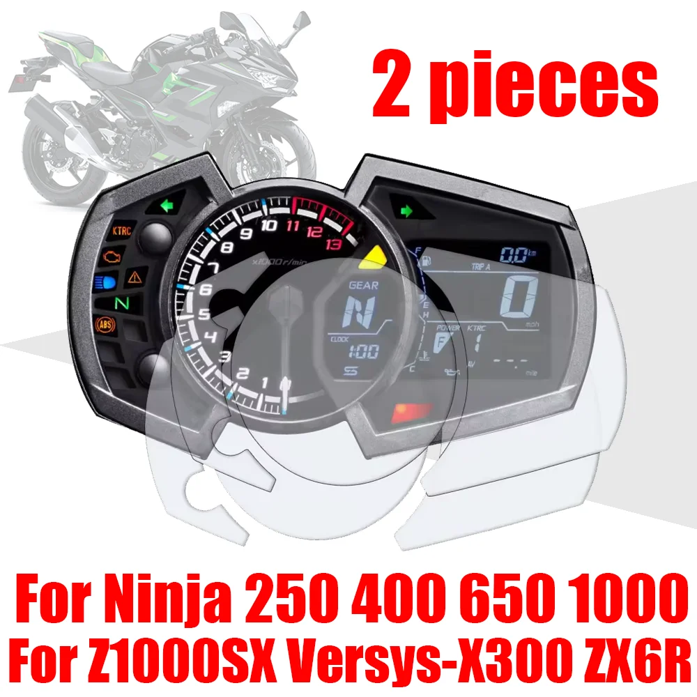 

For Kawasaki Ninja 650 400 1000 250 Z1000SX Versys X300 ZX-6R ZX6R Cluster Scratch Protection Film Dashboard Screen Protector