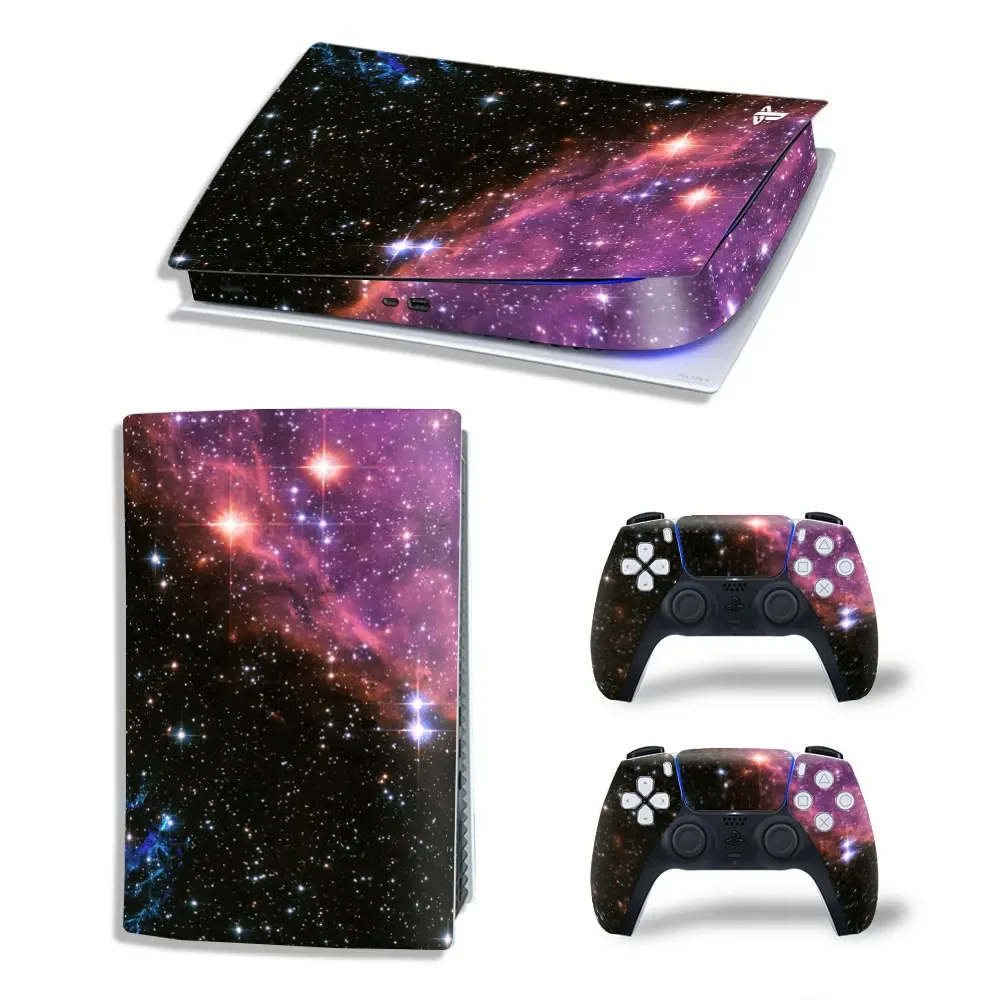 

For PS5 Digital Skin The Colours of Outer Space Vinyl Sticker Decal Cover Console Controller Dustproof Protective Sticker