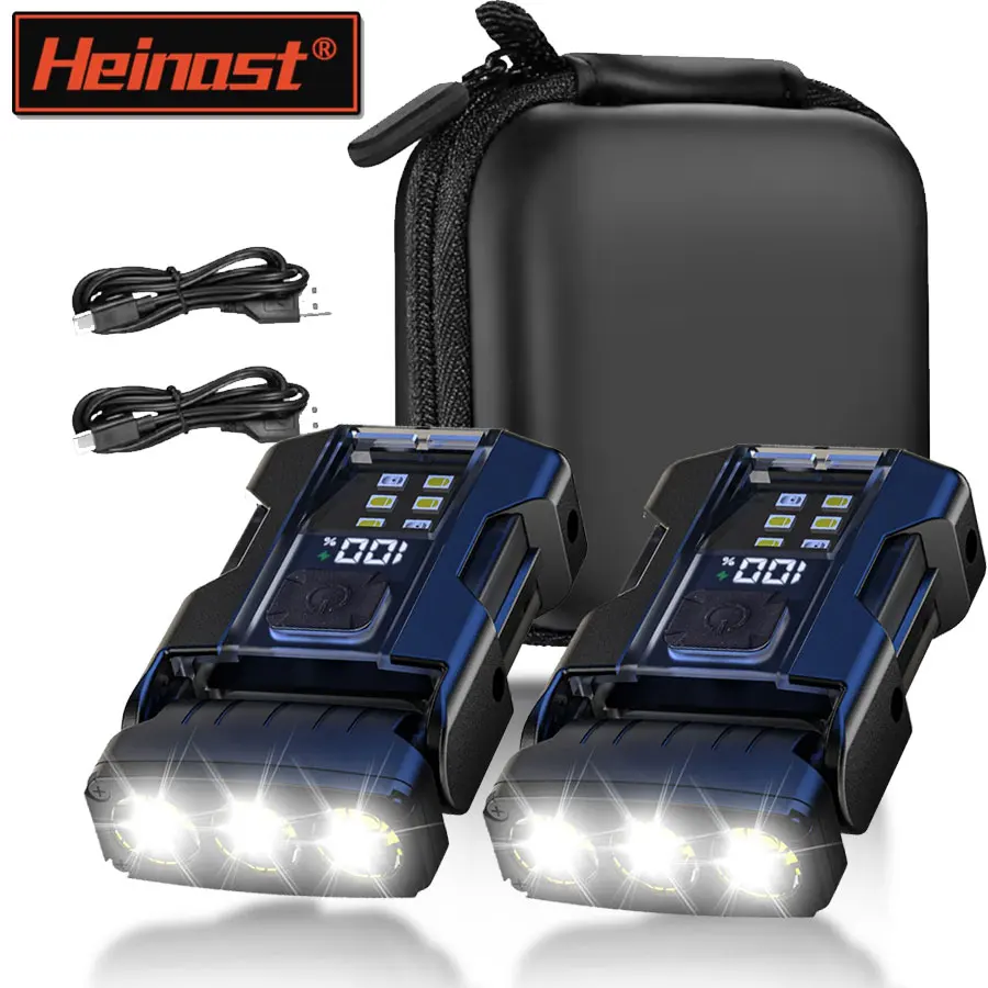 

Multifunctional Mini Charging Flashlight Led Bright EDC Torch Magnetic Cap Clip Lamp Flash Light Outdoor Camping Fishing Tools