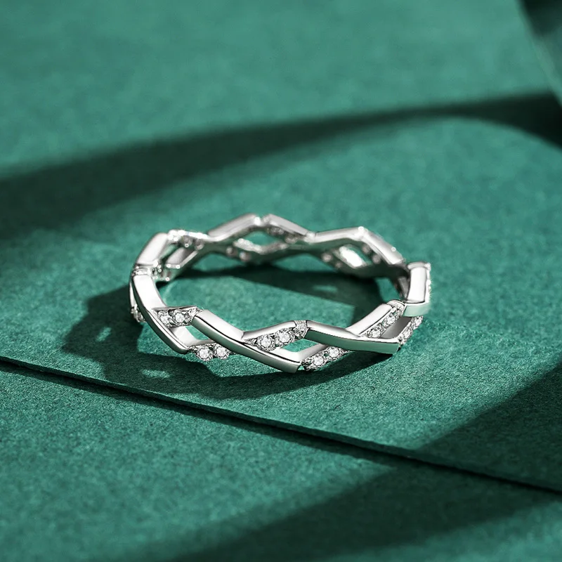 

Кольцо GL для женщин, простое и минималистичное, модное, с микроинкрустацией, геометрическое, изящное кольцо на палец/мизинец – высококачественный подарок