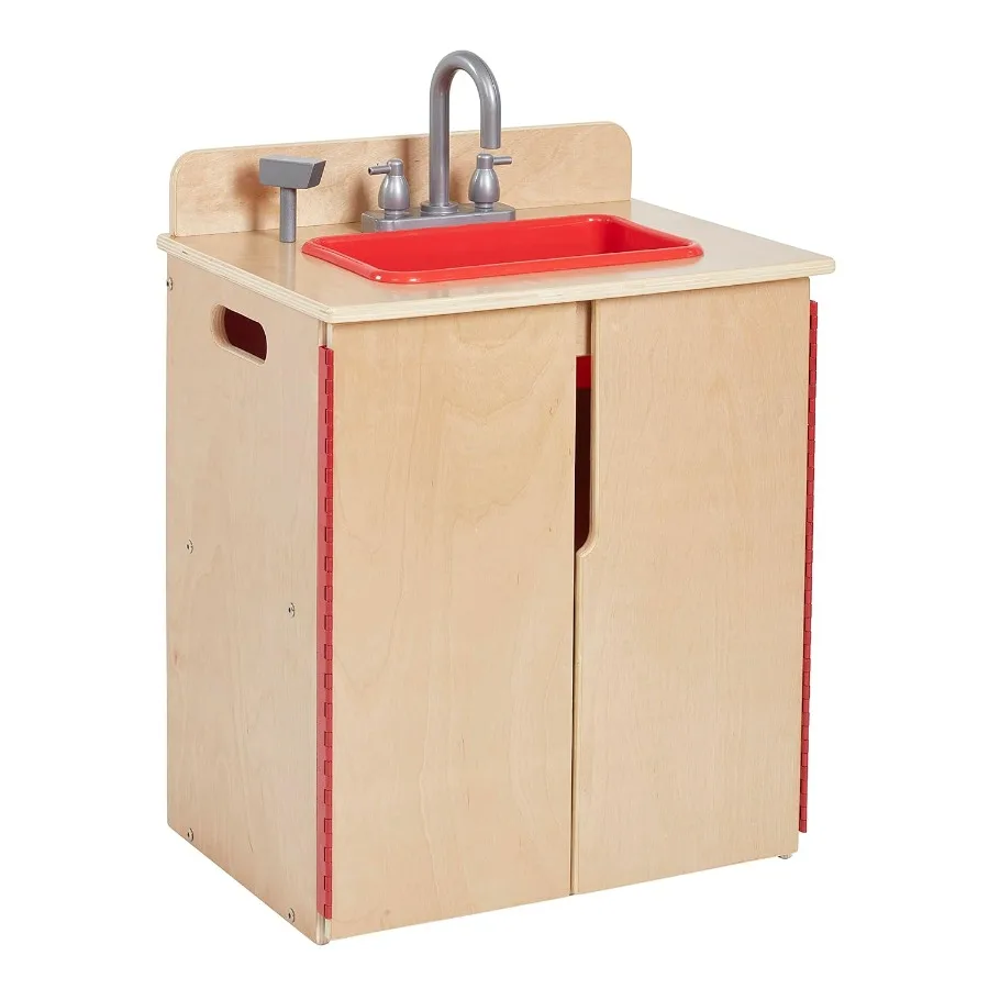 

Play Kitchen Sink, Wooden Playset, Natural