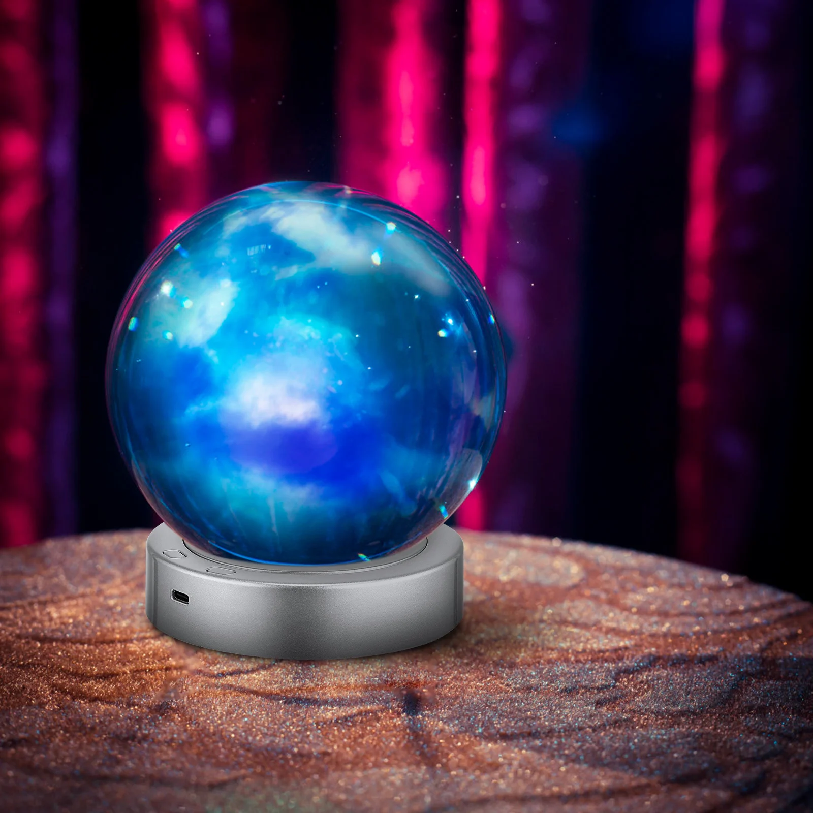 2 Stück drehbare LED-Lichtbasen, mehrere Farben, Display-Ständer für Glasornamente, Kristall-Display-Halter, LED-Lichtbasis