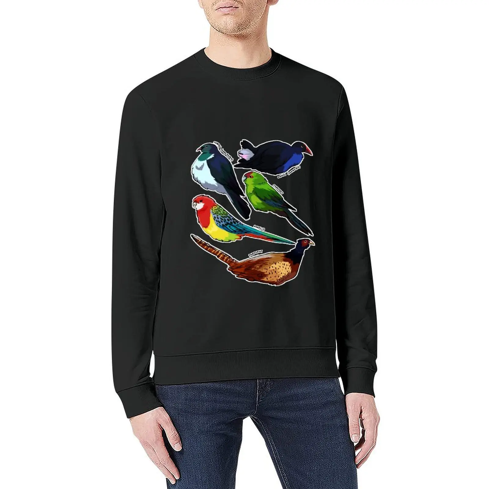 مجموعة الطيور # 4 - بلوفر شفاف ملابس رجالية ملابس أنيمي ملابس رجالي مصممة ملابس رياضية سويت شيرت رجالي #5