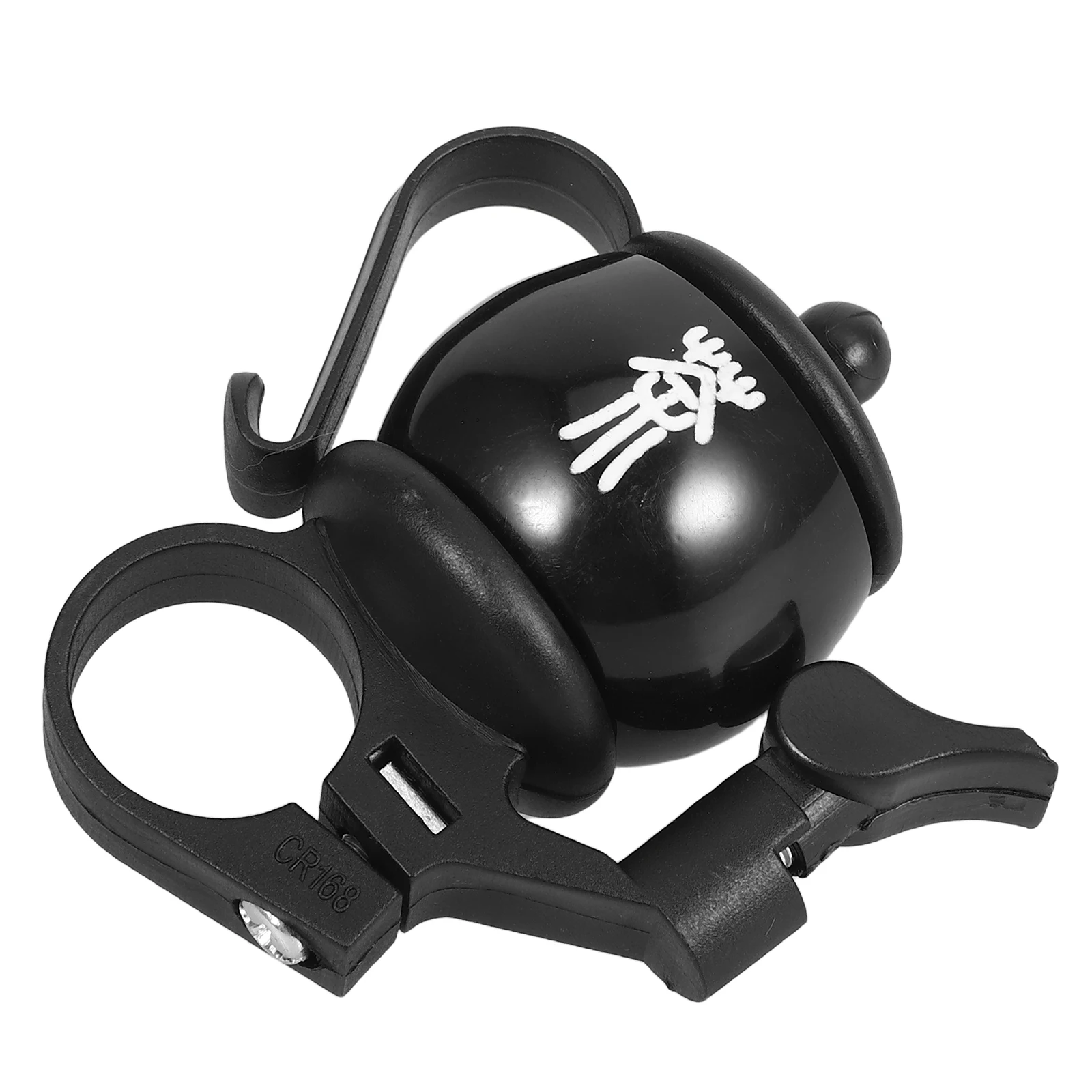 

Bicycle Bell Mini Teapot Shaped Durable Loud Clear Sound Black Ring Bike Handlebar Attachment Aluminum Plastic