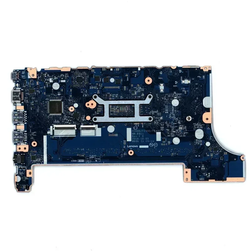 For Lenovo ThinkPad E490 E590 Laptop Motherboard NM-B911 Notebook Mainboard CPU I3-8145U DDR4 UMA 100% Tested Okhigh Quality