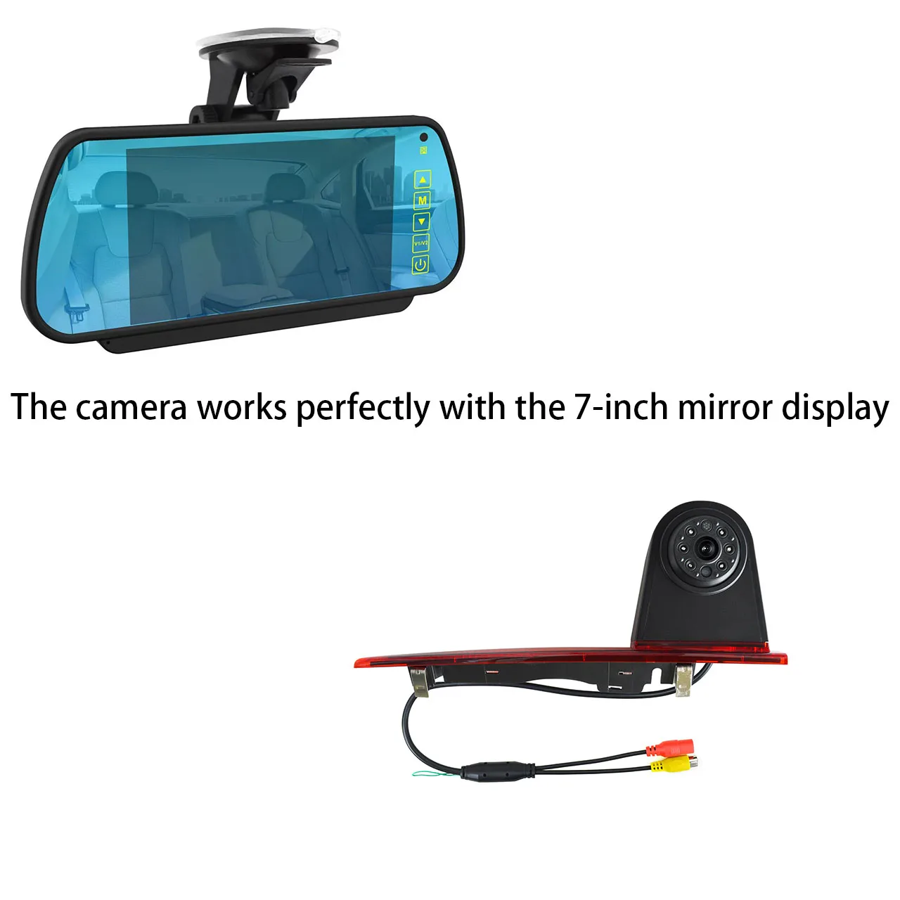 

For Ford Transit Custom brake light camera 2012-2015 Waterproof night vision Car rearview camera Optional 7-inch monitor