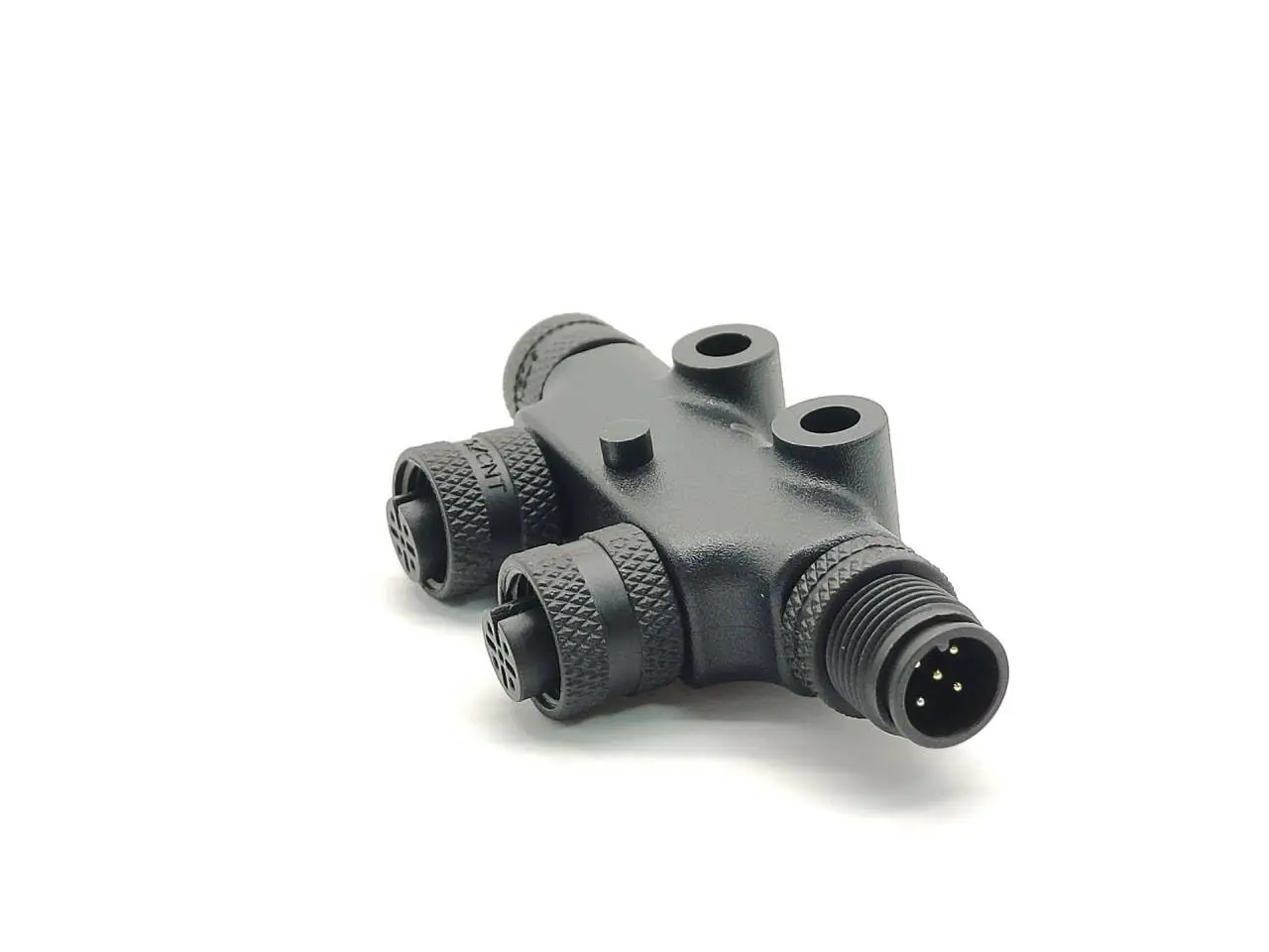 Marine NMEA 2000 Compatible Micro T Connector M12 5 Pin Male to Dual Female Compact Boat Network Expansion Marine Grade 