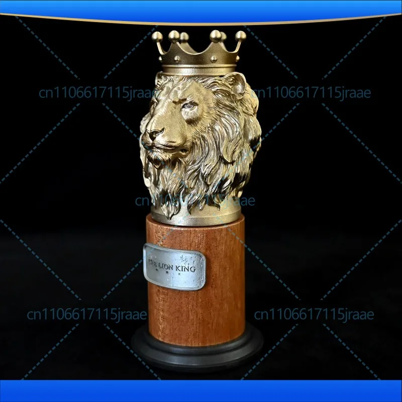 Full height 170MM home desktop ornament, gold lion king bust ornament LTCP-468/