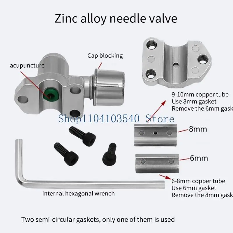 02DC Relief Valves Needle Valves Tap Valves Kit Liquid Adding Refrigerator Air Conditioning BVP31 Valves for Pipe Hoses