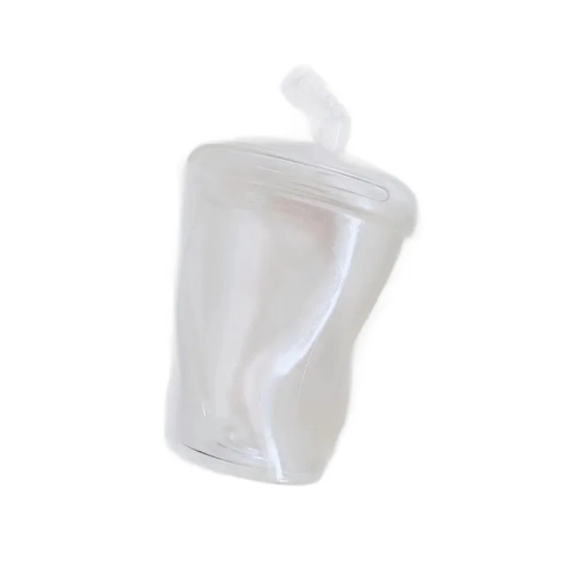 DIY Squishy Appliance Strohhalm-Becher Transparenter Stressball Druck-Squeeze-Spielzeug Hautform für Büro, Zuhause und Reisen zur Entspannung – Detail 5