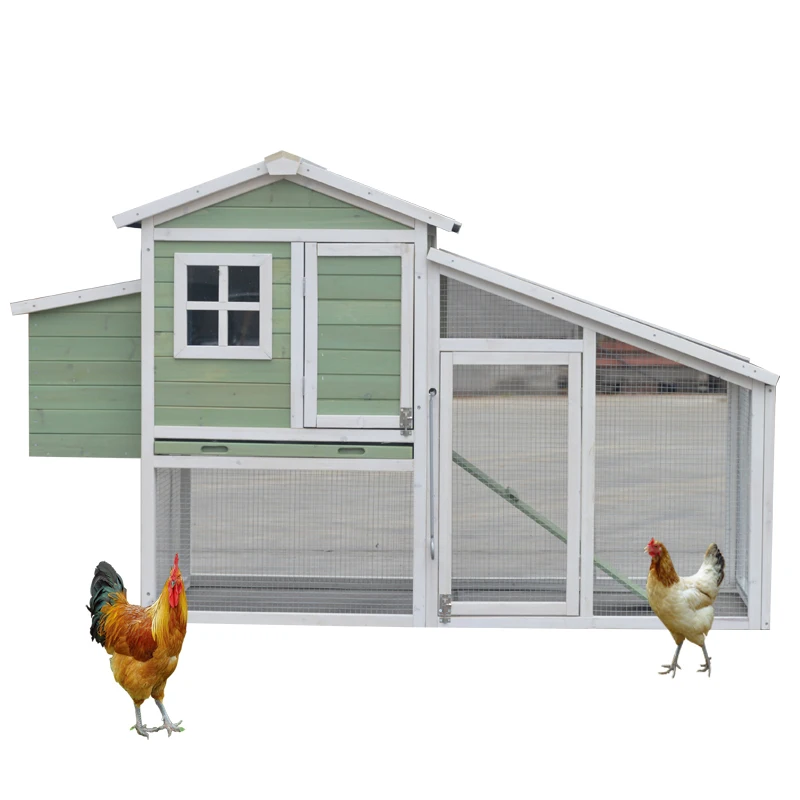 2024 Designs Free Range Chicken Coop Solid Pattern Wood Metal for Backyard Poultry Farms Snap Button Closure Available for Sale