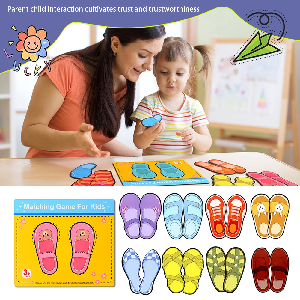 

Shoe Matching Game For Kids Safe Educational Toy For Developing Skills For Children Adults