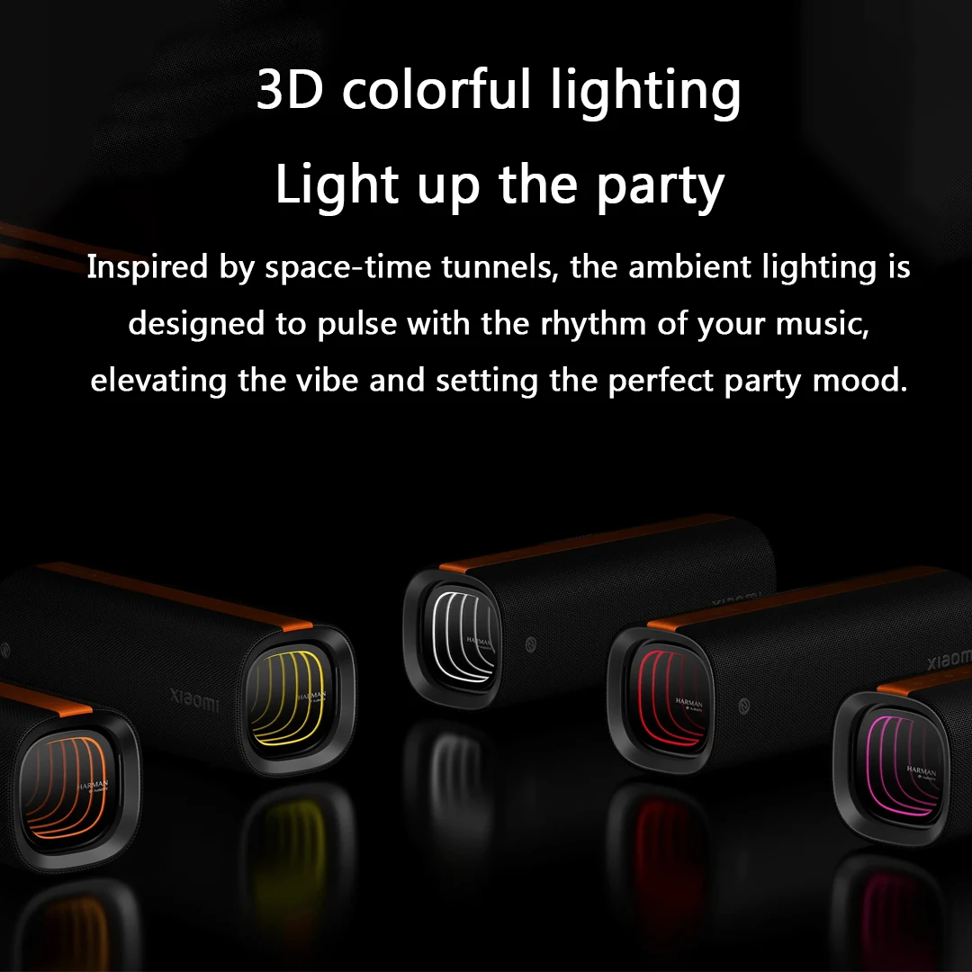 الإصدار العالمي من Xiaomi Sound Party TWS ستيريو كومبو Harman AudioEFX 50 واط بلوتوث 5.4 IP67 5200 مللي أمبير بطارية مكبر صوت محمول ميكروفون #5