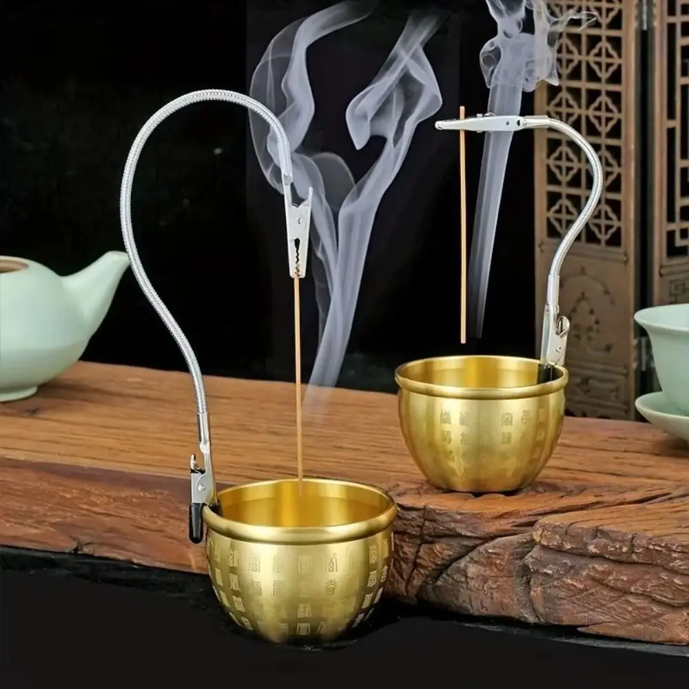 1pc Metal Mosquito-repellent Incense Clip Double-ended Bendable Crocodile Clip Bracket Extended Hose Mosquito Coil Support