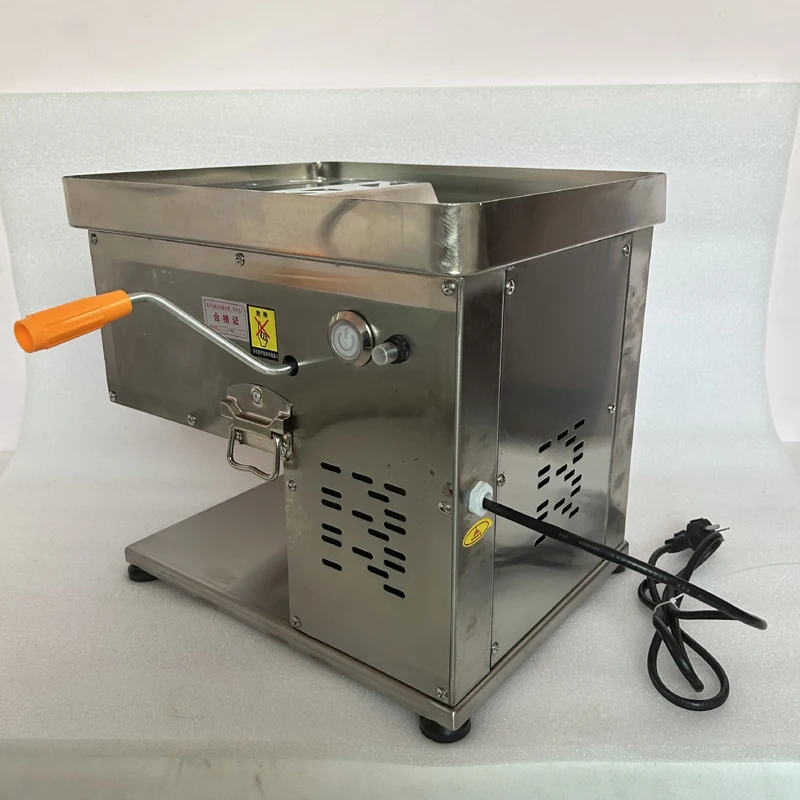 110V 220V Meat Slicer Automatic Meat Cutter Machine 1500W Stainless Steel Electric Meat Slicer Shredder Machine